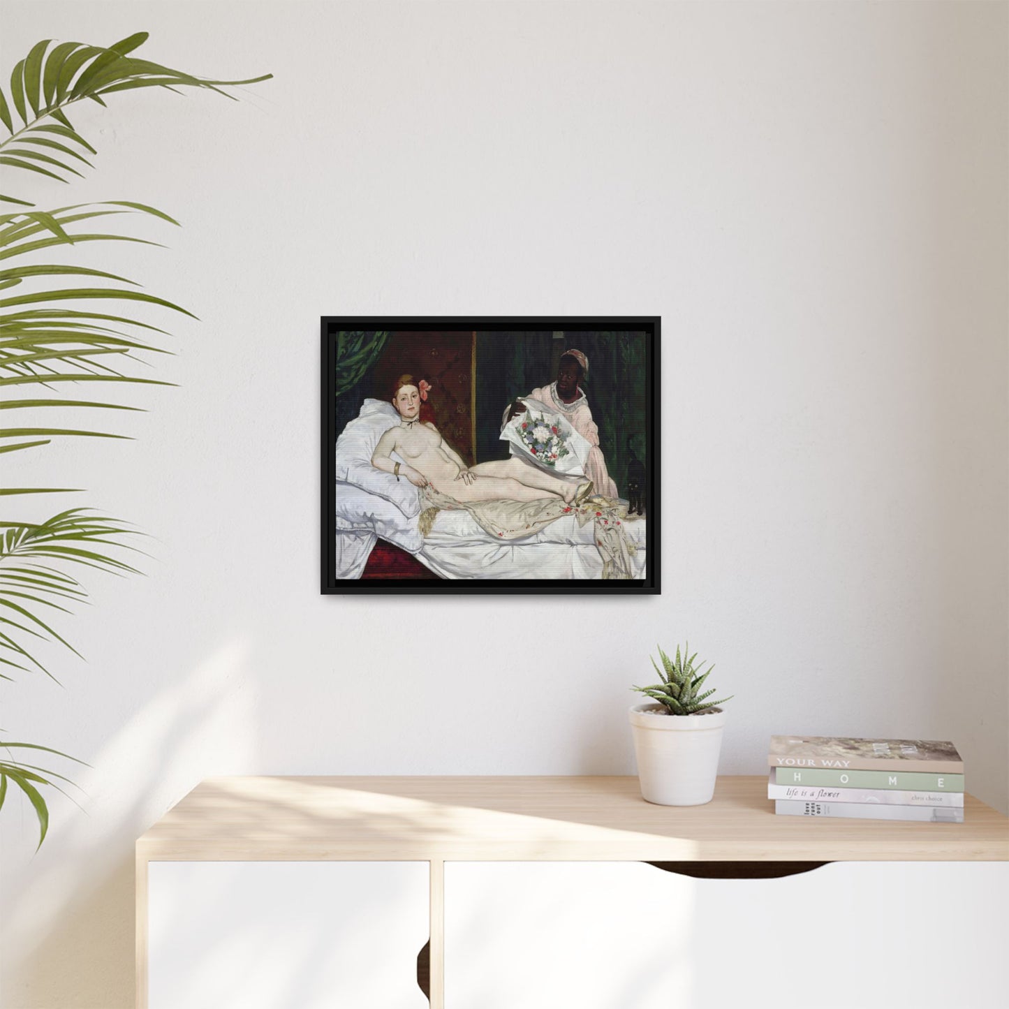 Manet, Édouard - Olympia (1870) - Matte Canvas, Framed