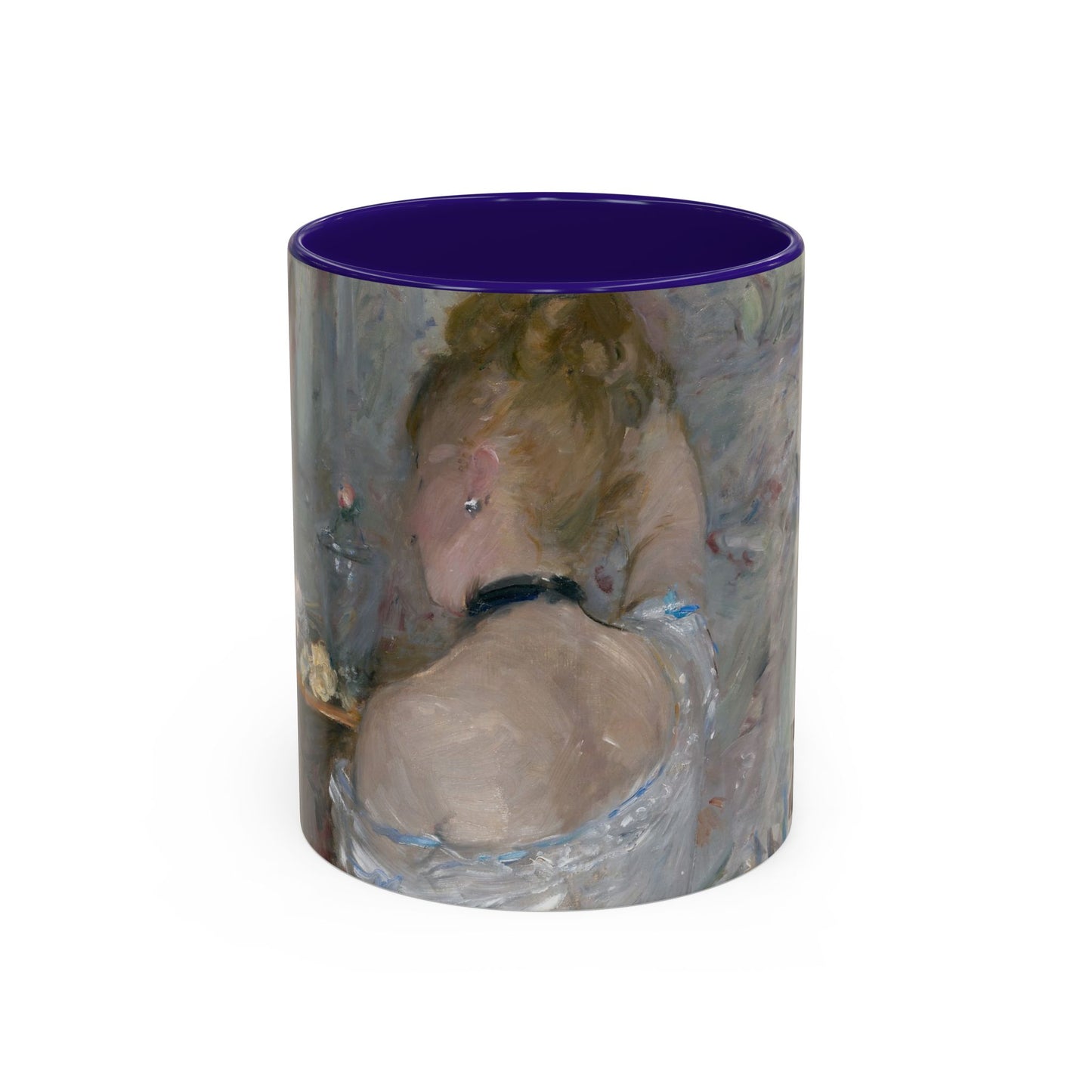Morisot, Berthe - Woman at Her Toilette (1880) - Colorful Accent Mugs