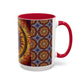 Pacio, Adam - Solar Disc Mandala - Colorful Accent Mugs