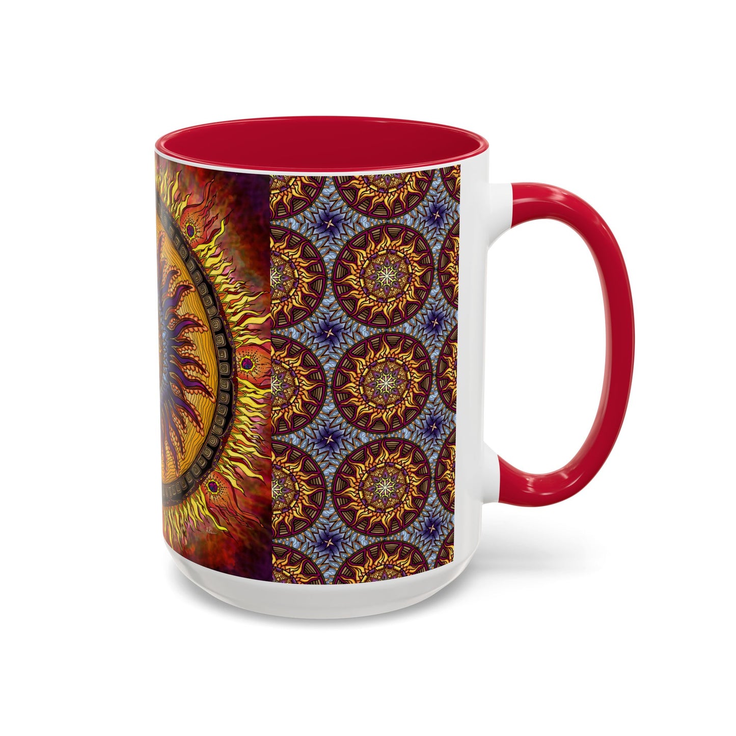 Pacio, Adam - Solar Disc Mandala - Colorful Accent Mugs