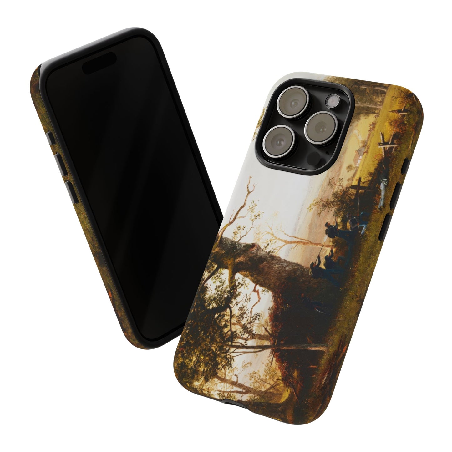 Bierstadt, Albert -  Guerrilla Warfare (1861) - Tough Phone Cases