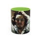 Courbet, Gustave - The Desperate Man (1843) - Colorful Accent Mugs