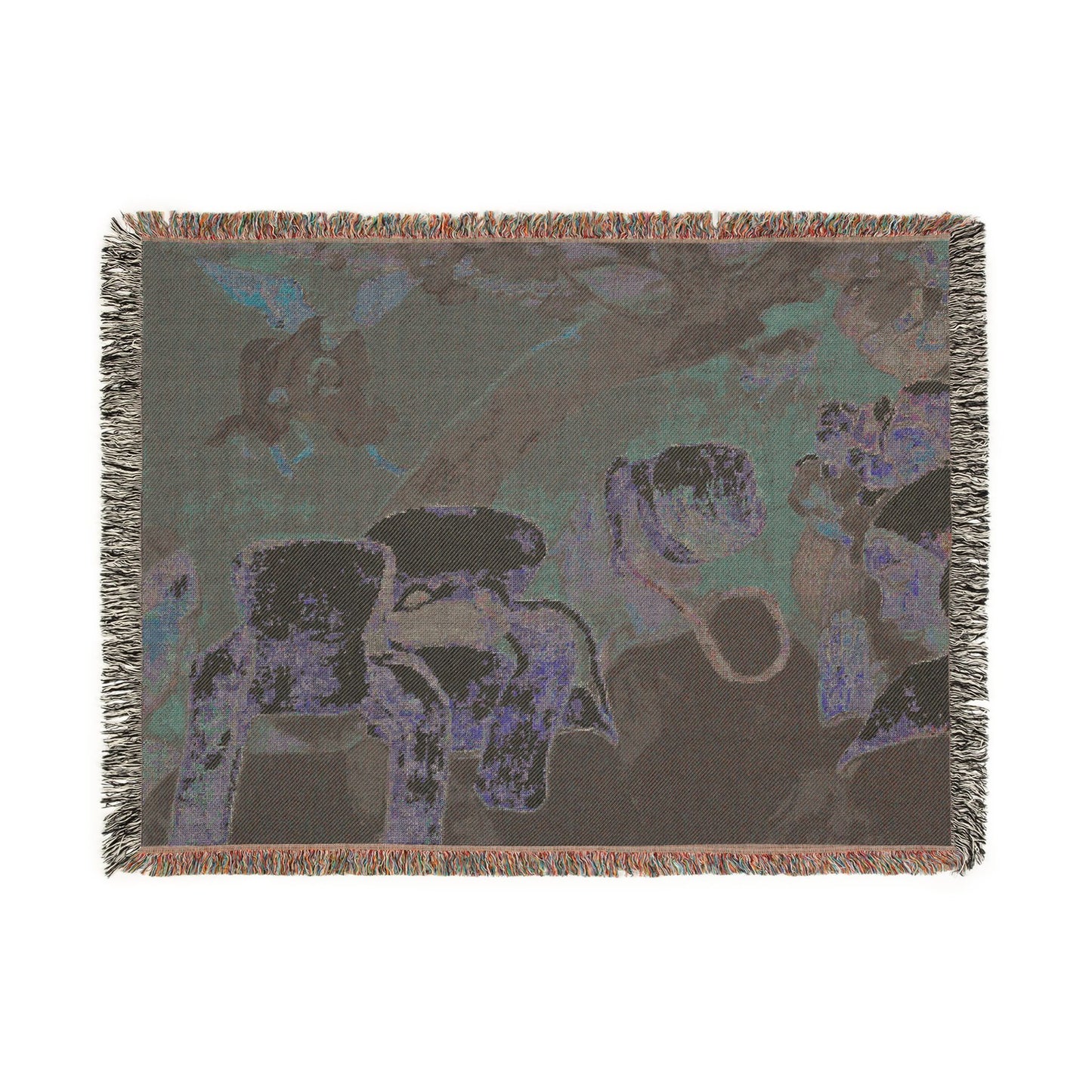 Gauguin, Paul - Vision of the Sermon (Jacob Wrestling with the Angel) (1888) - Woven Blanket