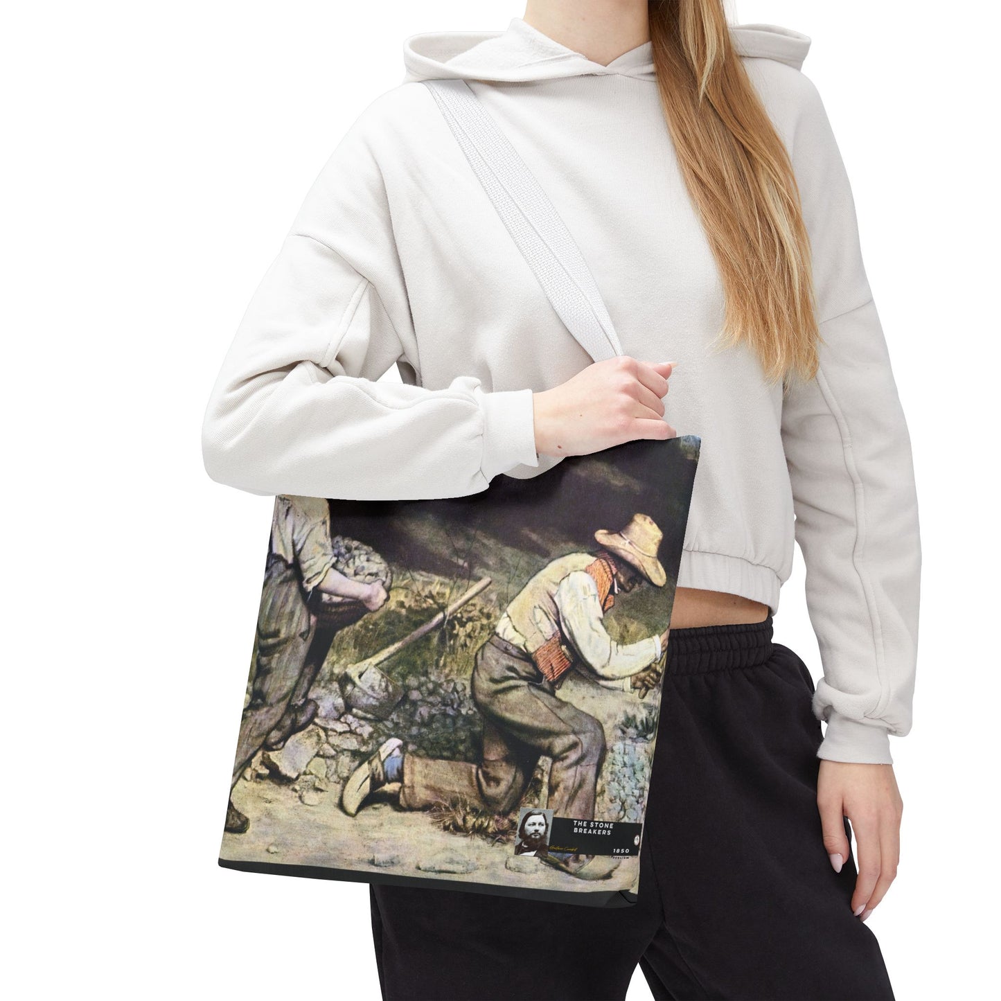 Courbet, Gustave - The Stone Breakers (1850) - Tote Bag