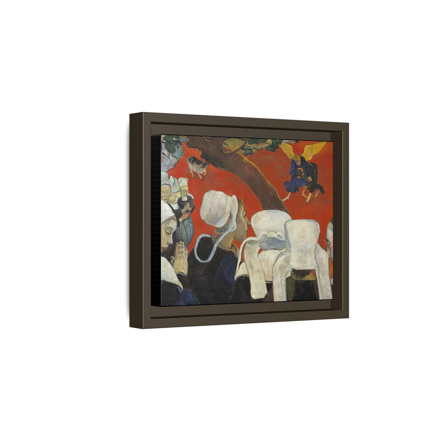Gauguin, Paul - Vision of the Sermon (Jacob Wrestling with the Angel) (1888) - Matte Canvas, Framed