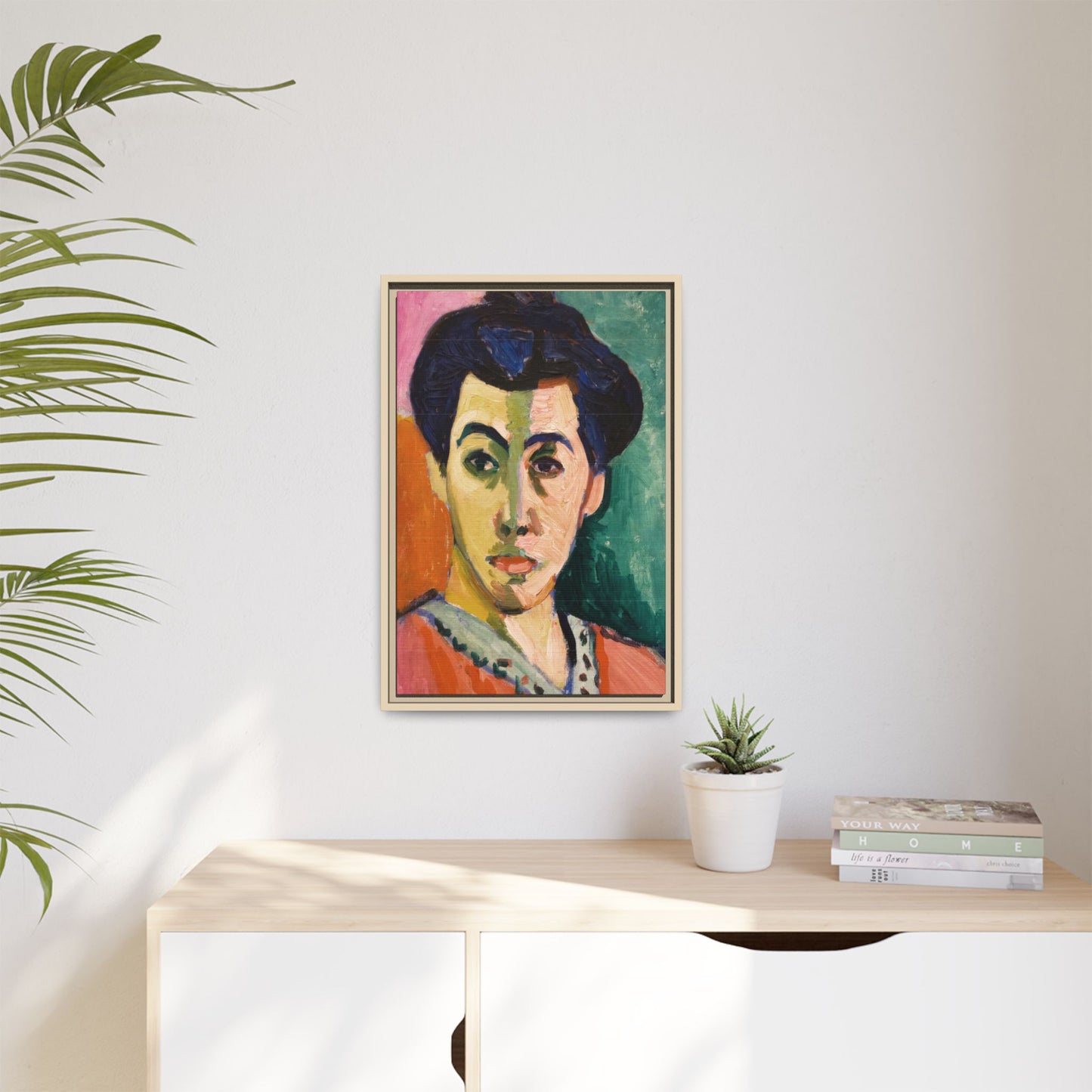 Matisse, Henri - The Green Stripe (1905) - Matte Canvas, Framed
