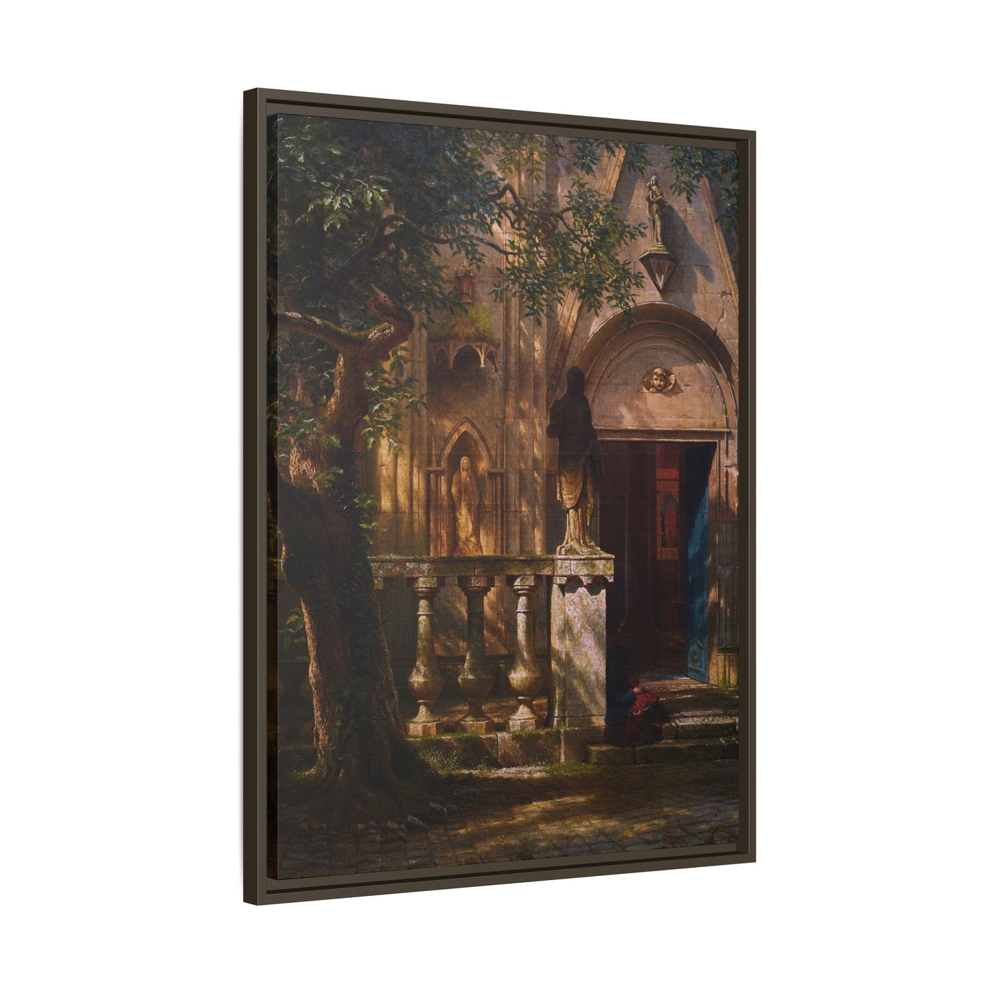 Bierstadt, Albert - Sunlight and Shadow  (1854) - Matte Canvas, Framed