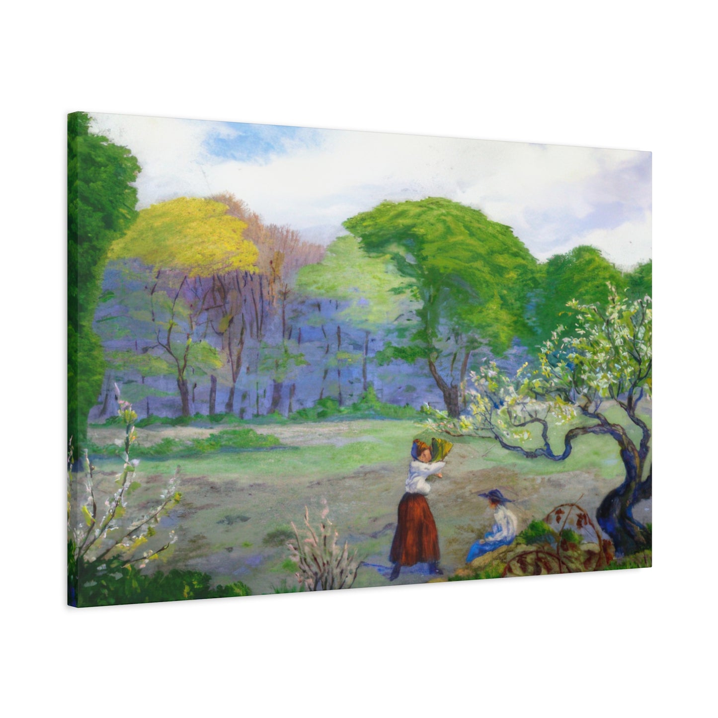 Ranson, Paul - Picking Flowers (1890) - Canvas Block, unframed