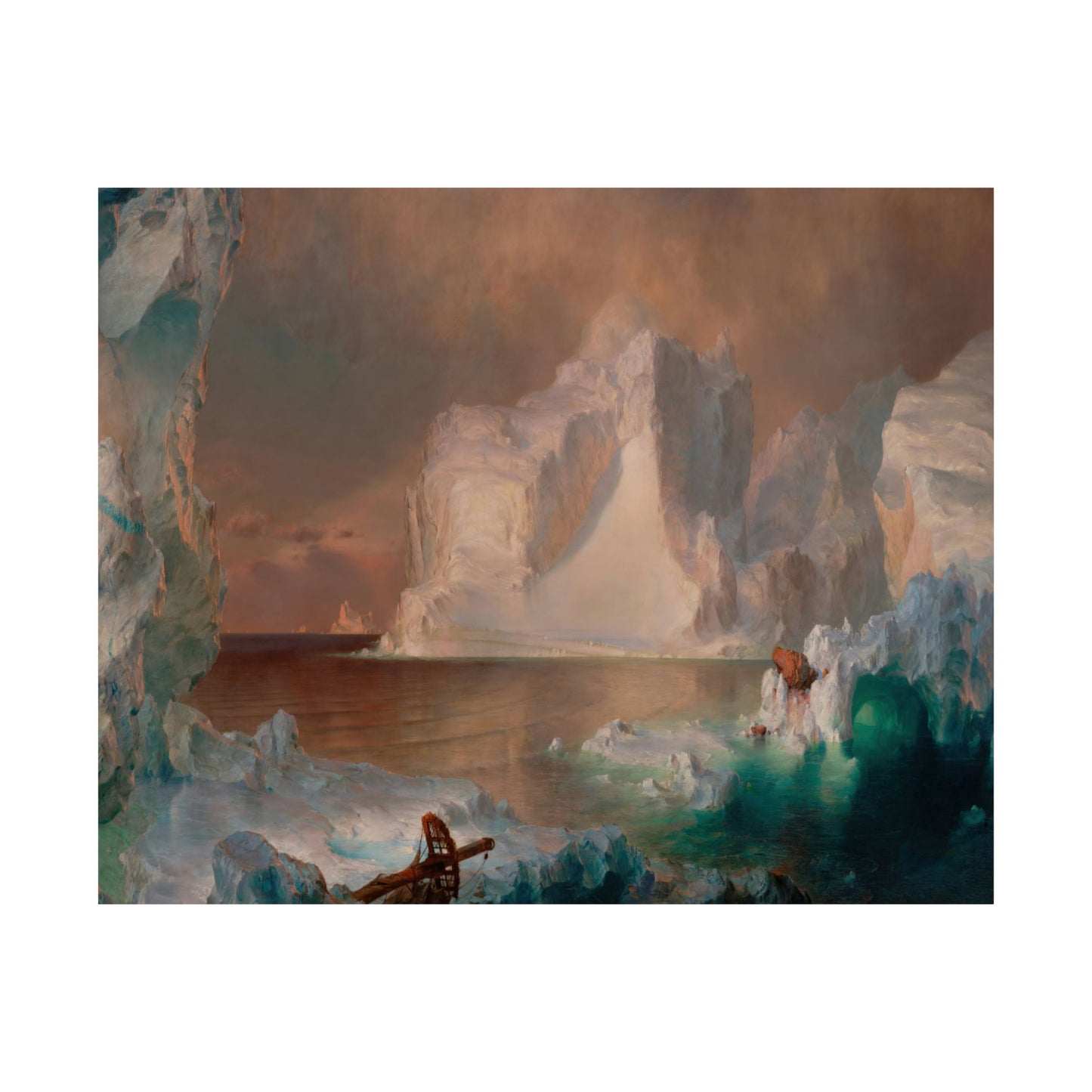 Church, Frederic Edwin - The Icebergs (1861) - Satin Posters