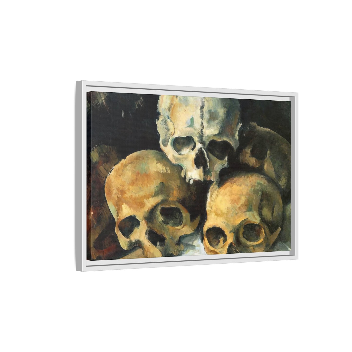 Cézanne, Paul - Pyramid of Skulls (1901) - Matte Canvas, Framed