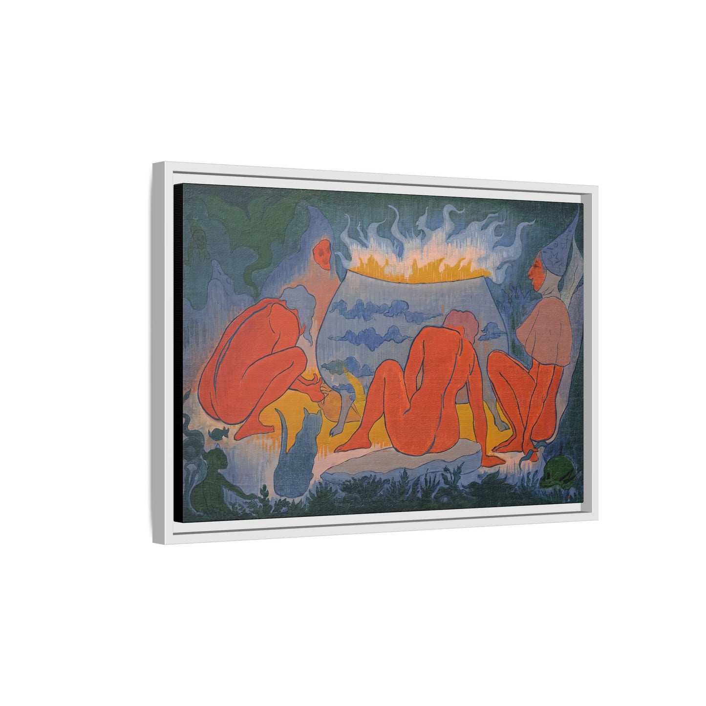 Ranson, Paul - Witches Around the Fire (1891) - Matte Canvas, Framed