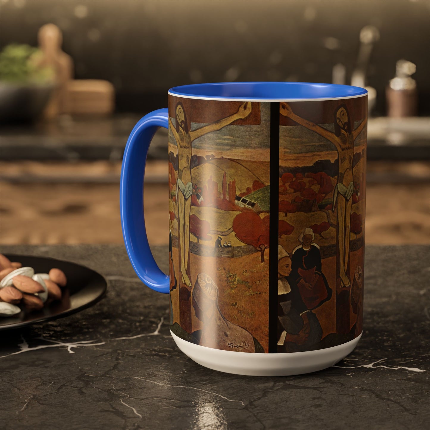 Gauguin, Paul - The Yellow Christ (1889) - Colorful Accent Mugs