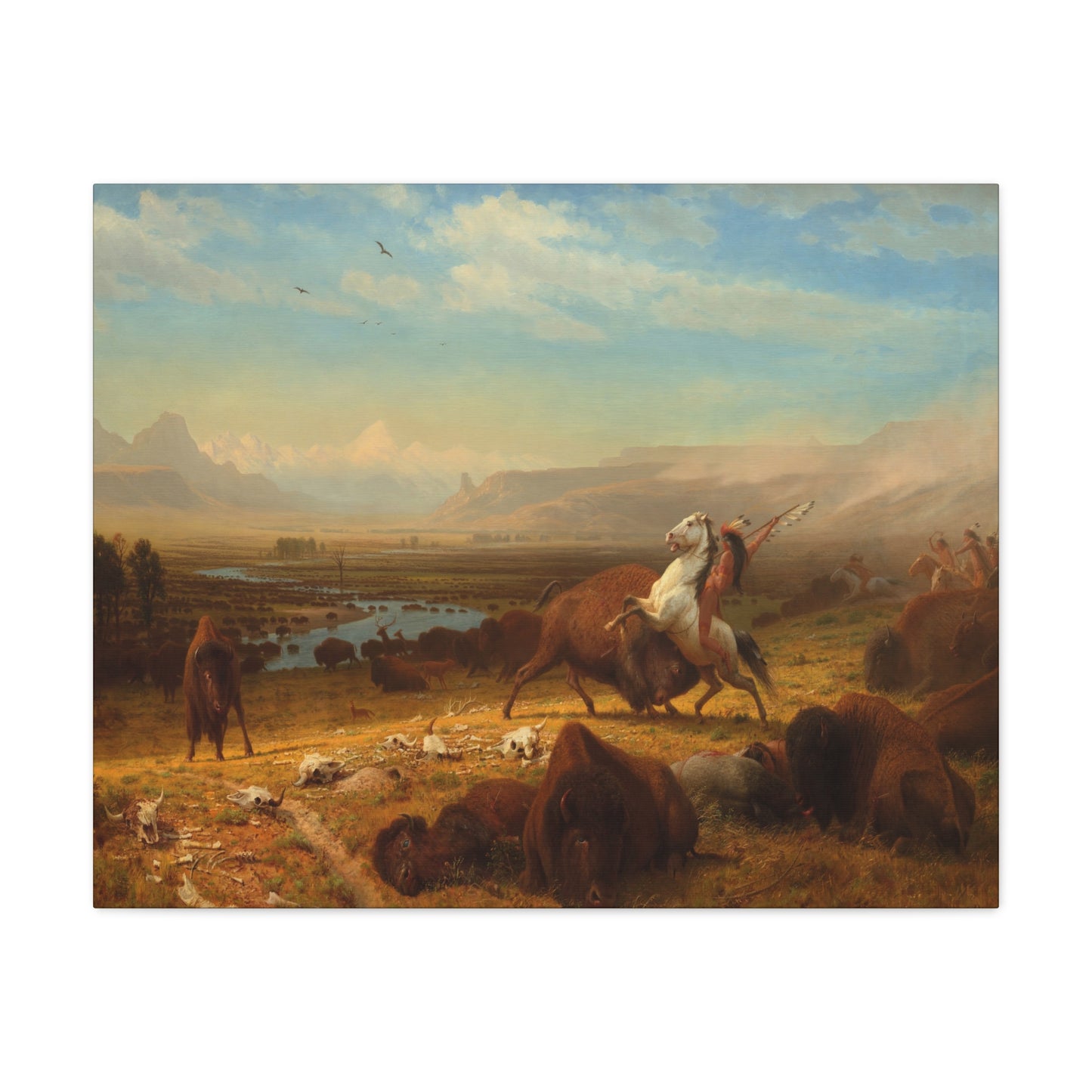 Bierstadt, Albert - The Last of the Buffalo  (1888) - Canvas Block, unframed