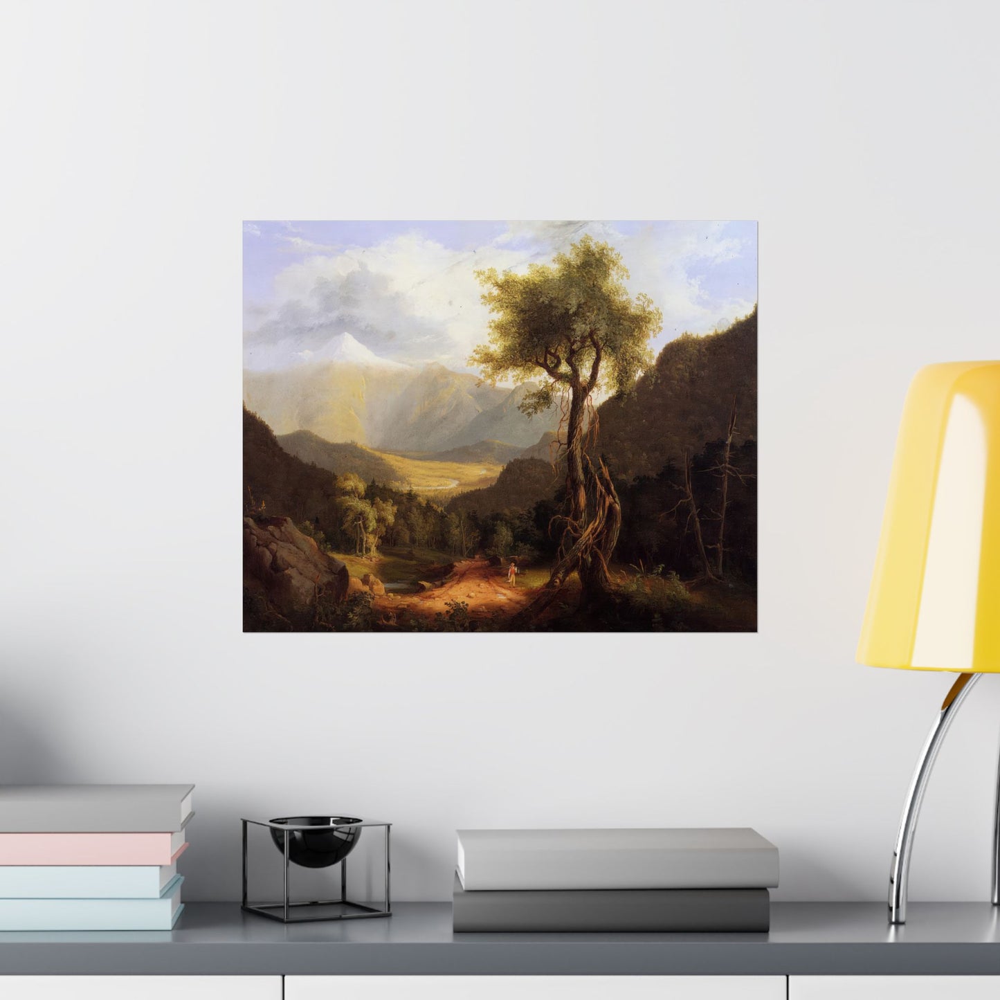Cole. Thomas - View in the White Mountains (1827)- Satin Posters