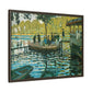 Monet, Claude - La Grenouillere (1869) - Matte Canvas, Framed