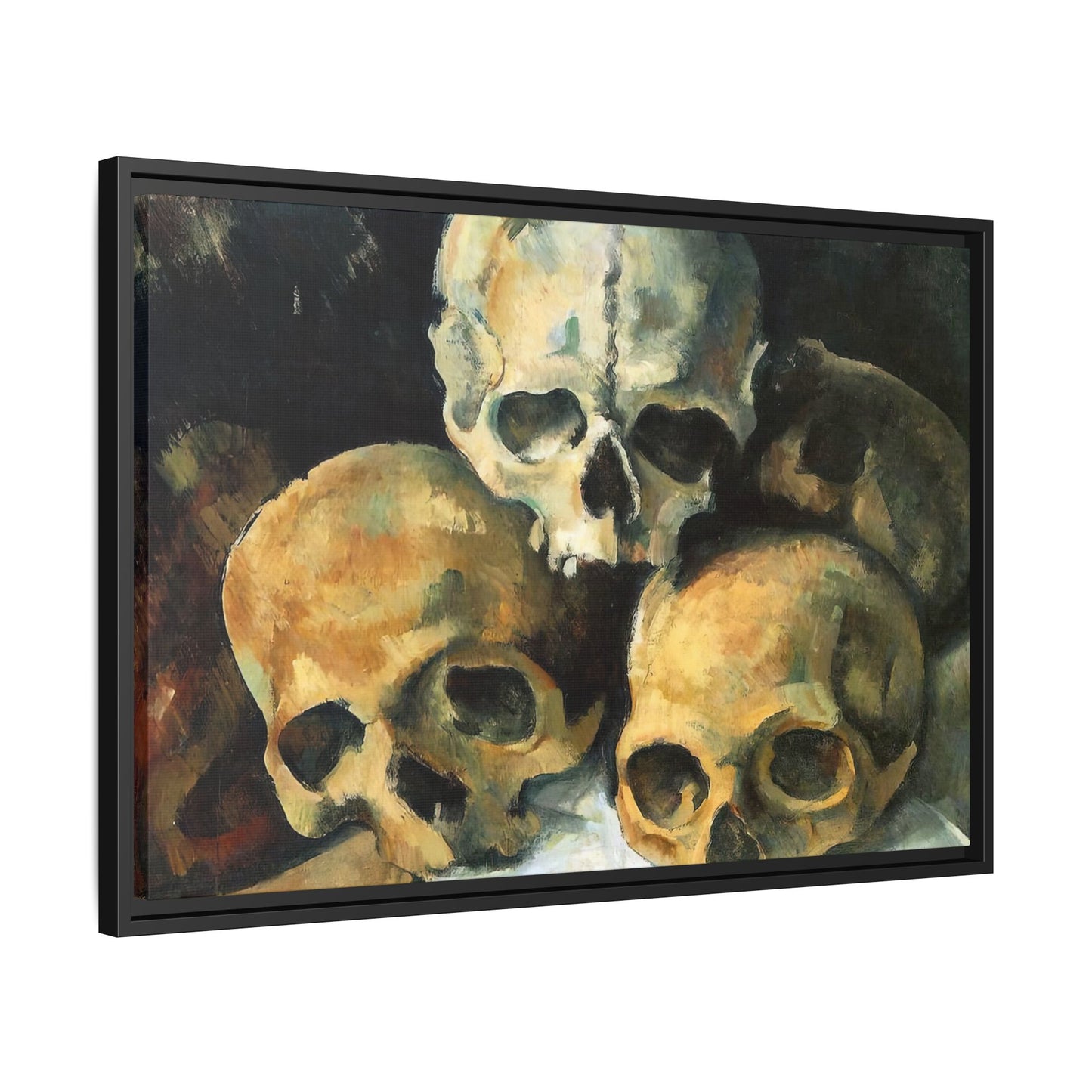 Cézanne, Paul - Pyramid of Skulls (1901) - Matte Canvas, Framed