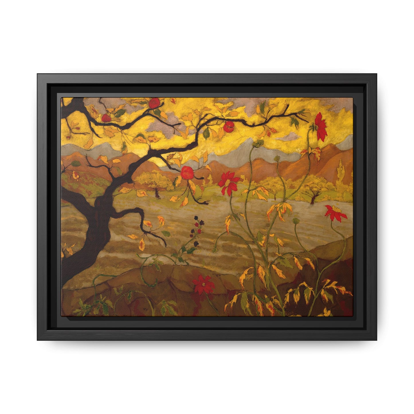 Ranson, Paul - Apple Tree with Red Fruit (1902) - Matte Canvas, Framed