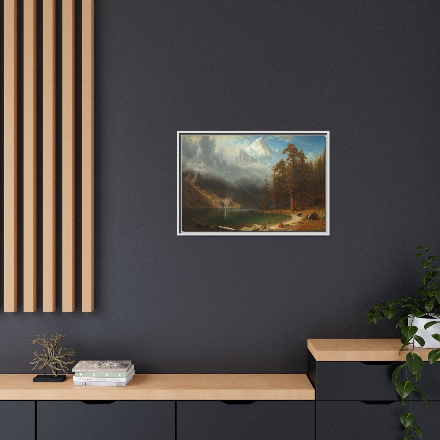 Bierstadt, Albert - Mount Corcoran (1877) - Matte Canvas, Framed