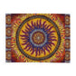 Solar Disc Mandala - Arctic Fleece Blanket
