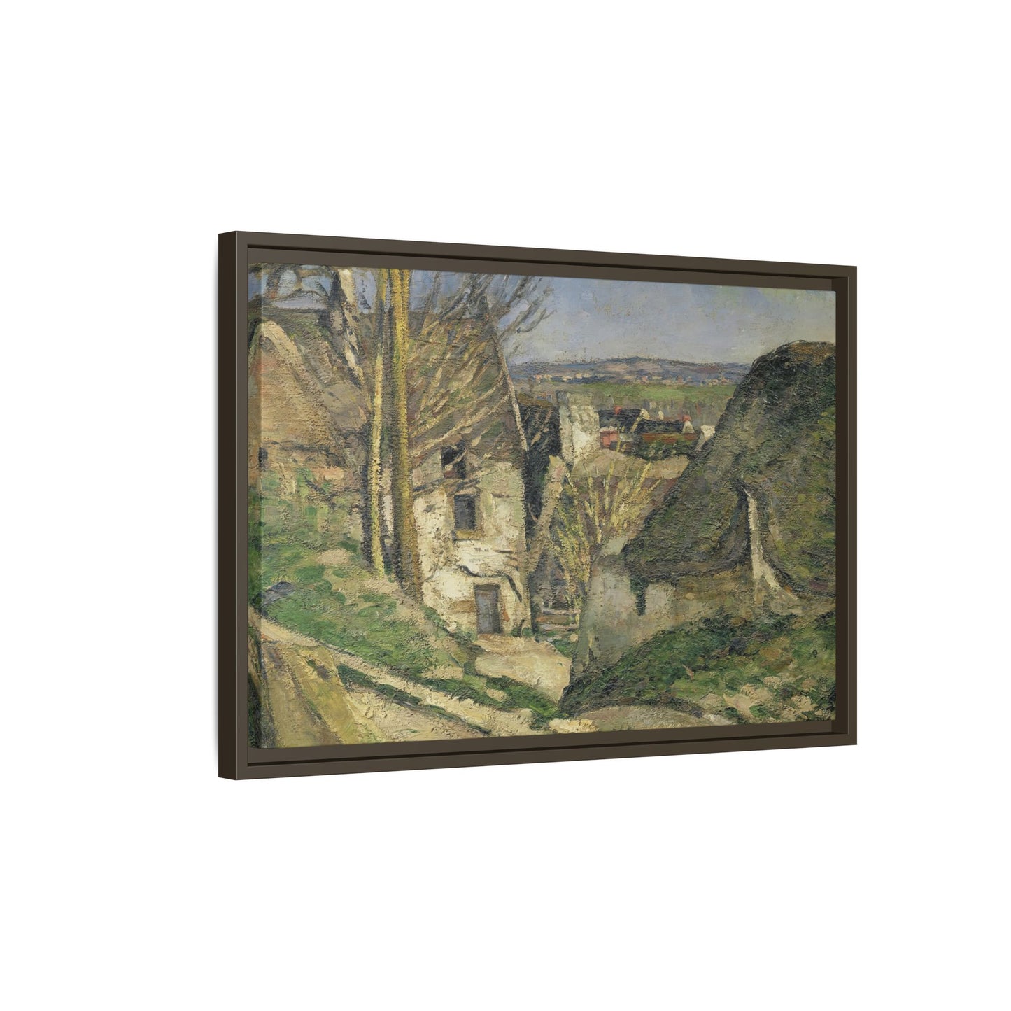 Cézanne, Paul - The House of the Hanged Man, Auvers-sur-Oise (1874) - Matte Canvas, Framed
