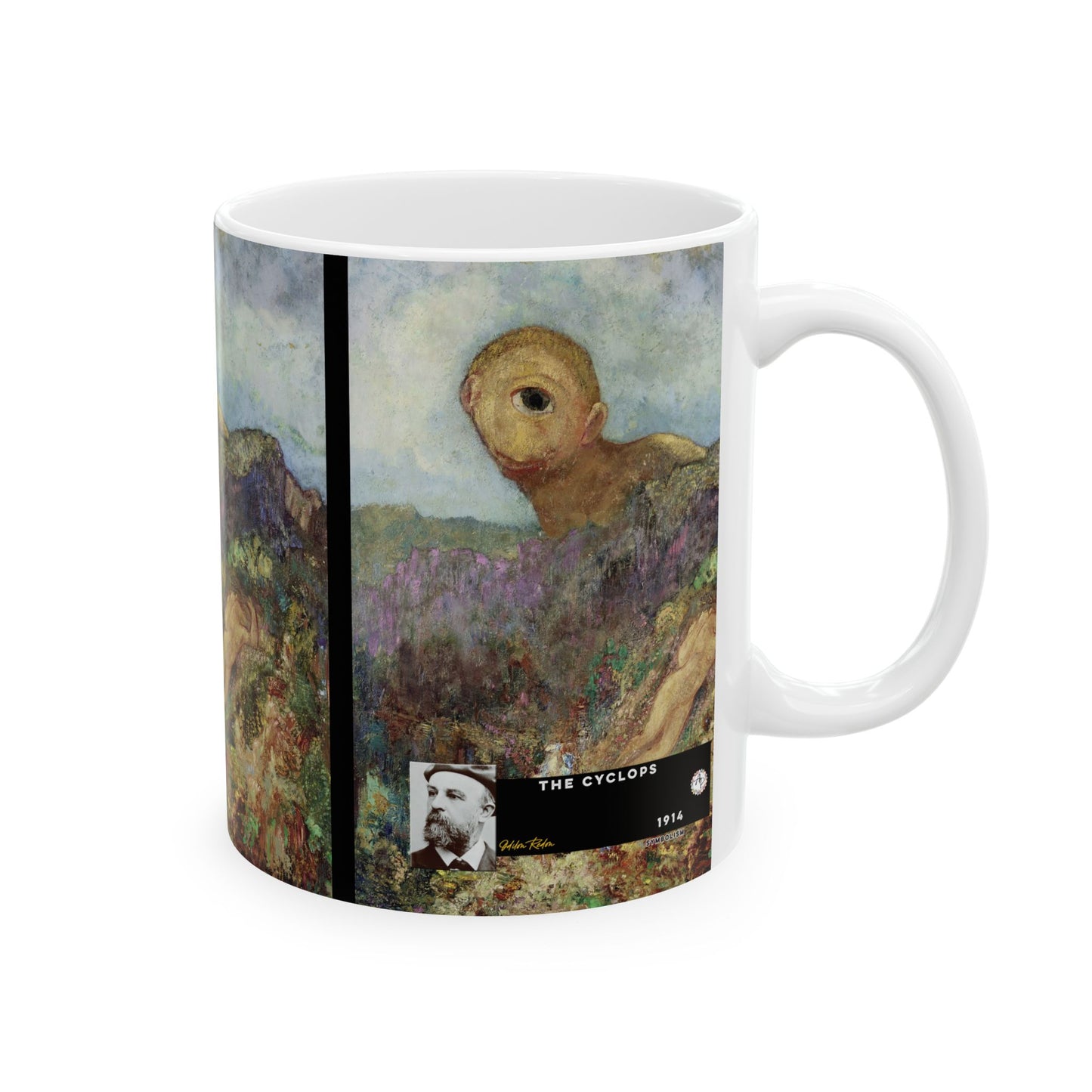 Redon, Odilon - The Cyclops (1914) - Ceramic Mug