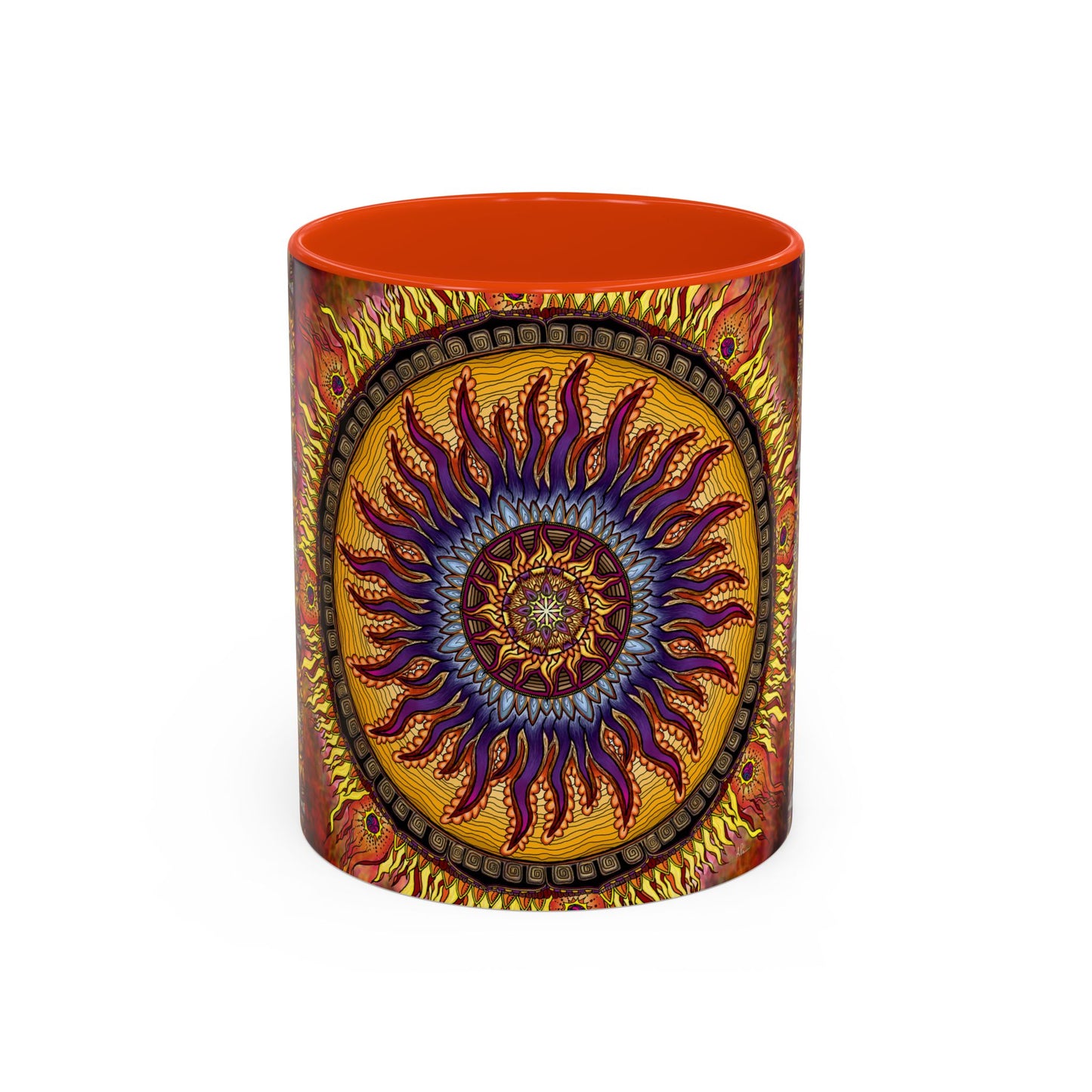Pacio, Adam - Solar Disc Mandala - Colorful Accent Mugs