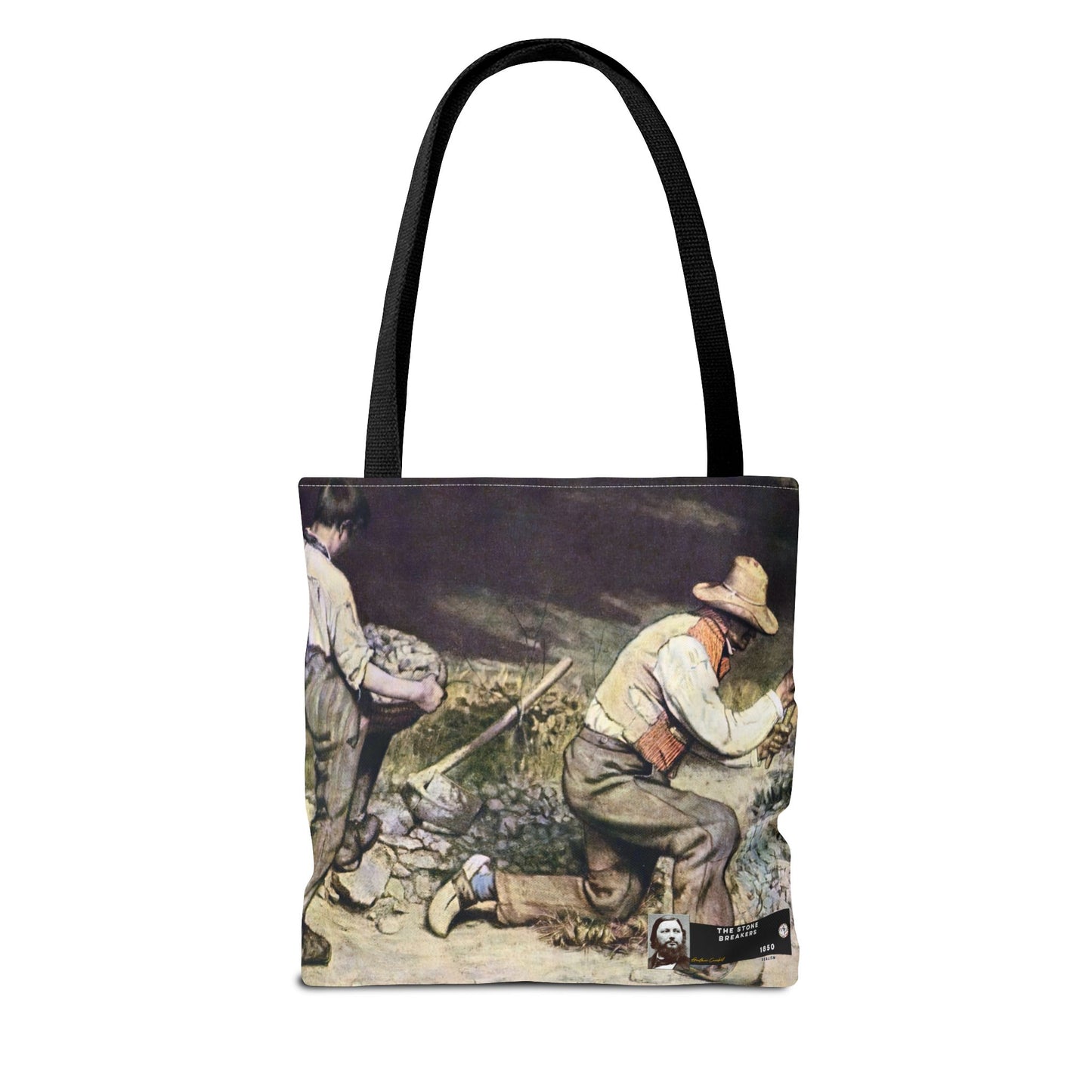 Courbet, Gustave - The Stone Breakers (1850) - Tote Bag
