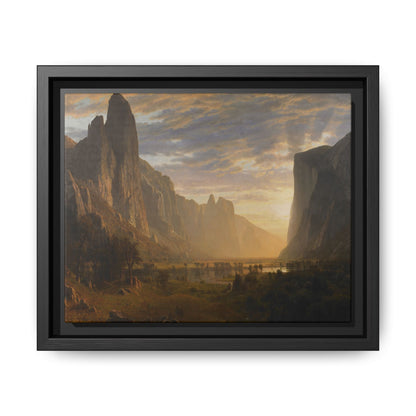 Bierstadt, Albert - Looking Down Yosemite Valley (1865) - Matte Canvas, Framed