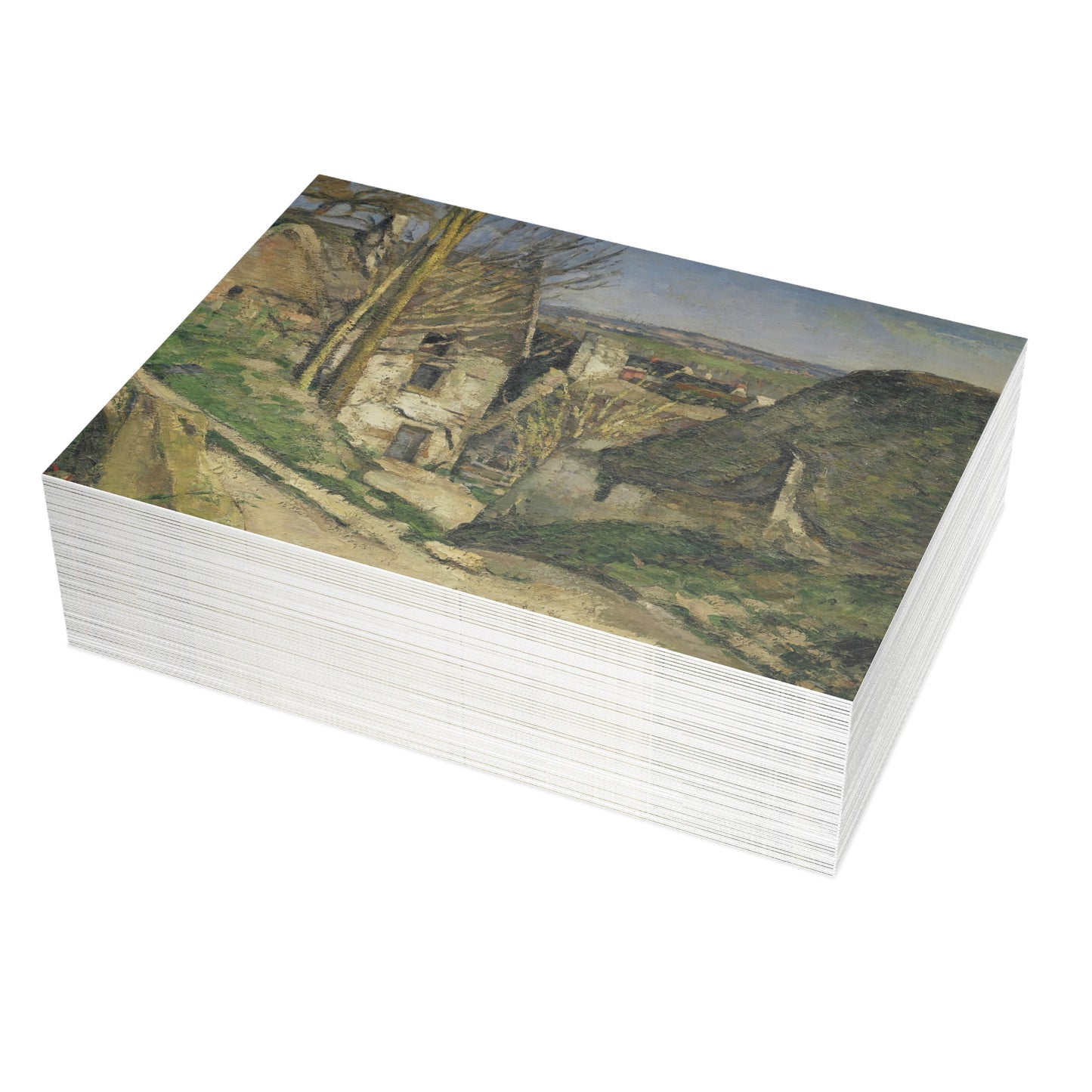 Cézanne, Paul - The House of the Hanged Man, Auvers-sur-Oise (1874) - Postcard Bundles with Envelopes Included