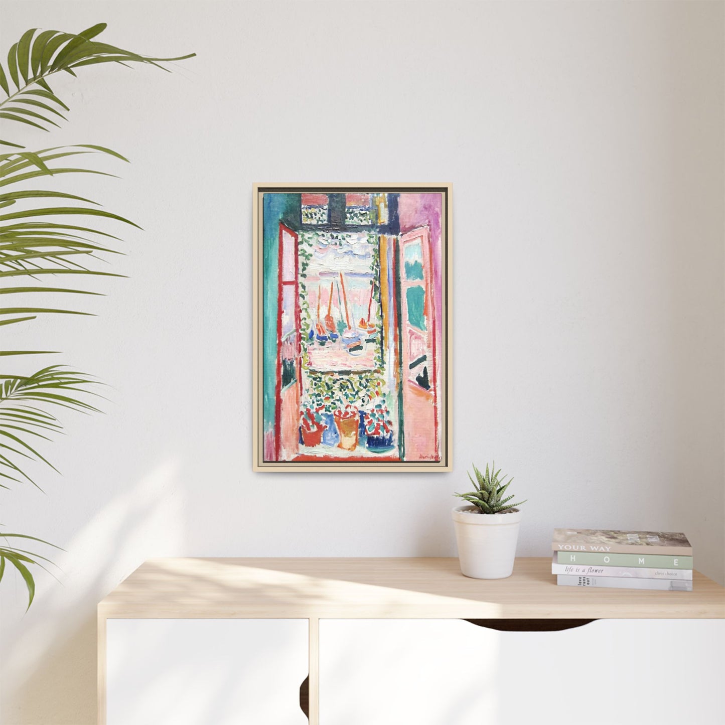 Matisse, Henri - Open Window, Collioure (1905) - Matte Canvas, Framed