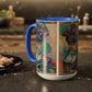Matisse, Henri - Woman with a Hat (1905) - Colorful Accent Mugs