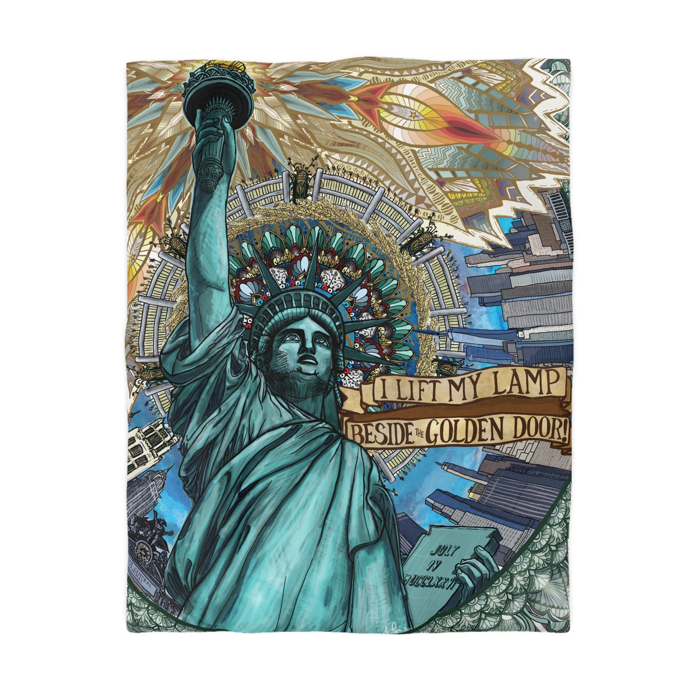 Liberty Mandala - Microfiber Duvet Cover