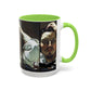 Courbet, Gustave - The Desperate Man (1843) - Colorful Accent Mugs