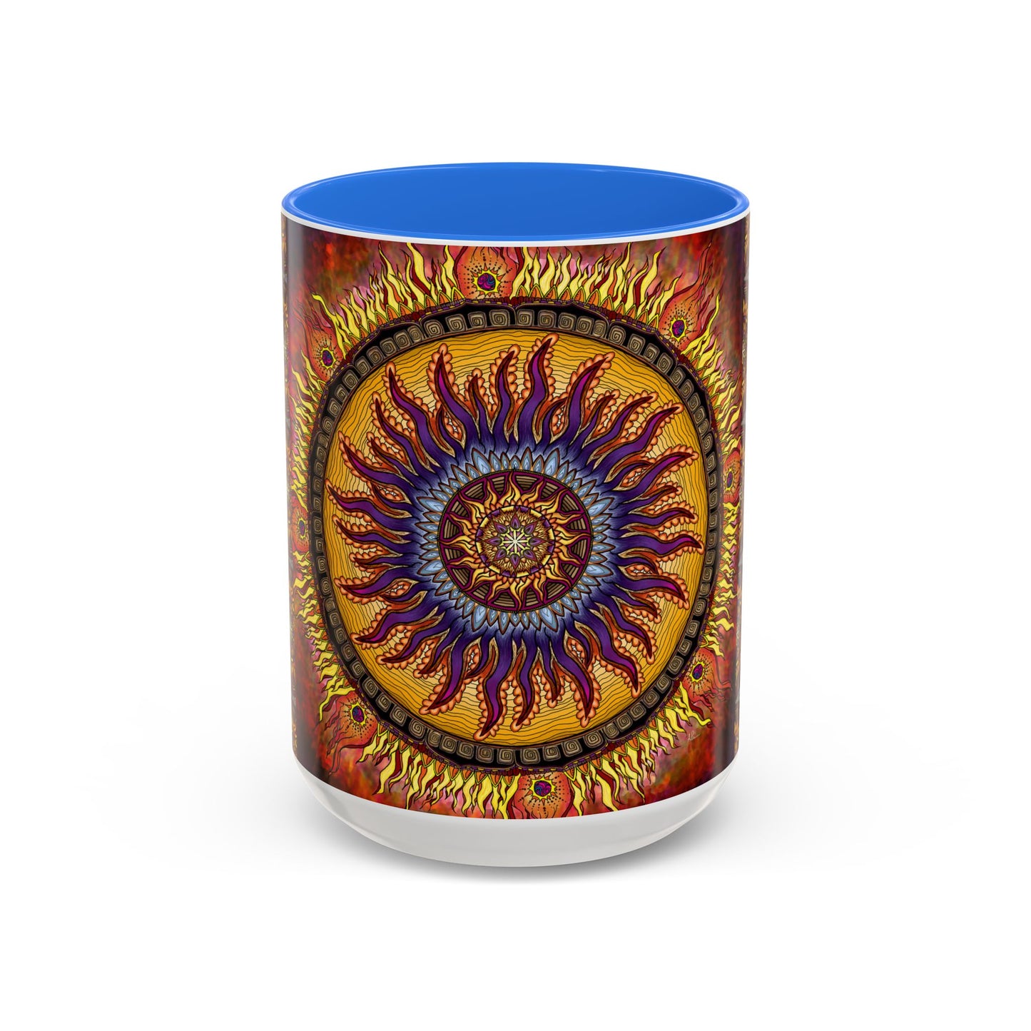 Pacio, Adam - Solar Disc Mandala - Colorful Accent Mugs