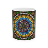 Emerald Arrows Mandala - Ceramic Mug
