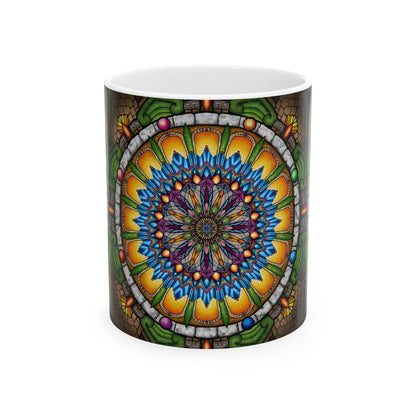 Pacio, Adam - Emerald Arrows Mandala - Ceramic Mug
