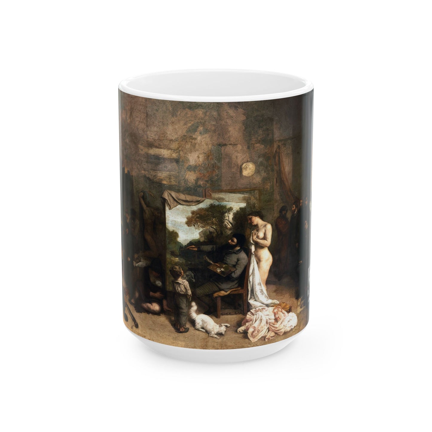 Courbet, Gustave - The Painter’s Studio (1855) - Ceramic Mug