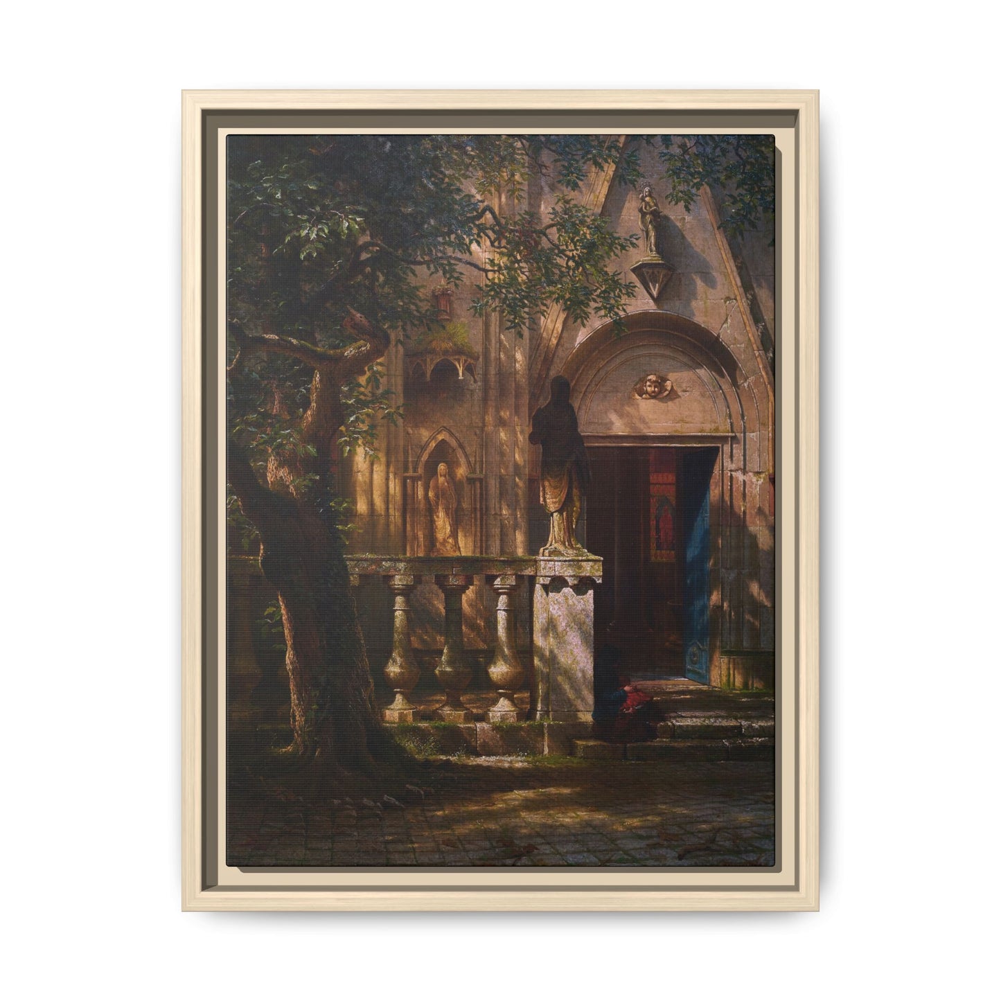 Bierstadt, Albert - Sunlight and Shadow  (1854) - Matte Canvas, Framed