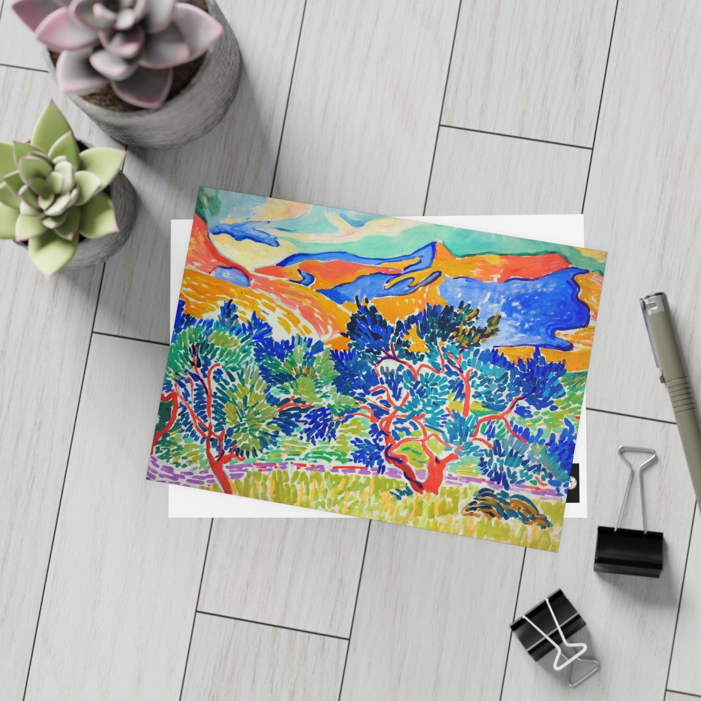Derain, André - Mountains at Collioure (1905) - Postcard Bundles with Envelopes Included