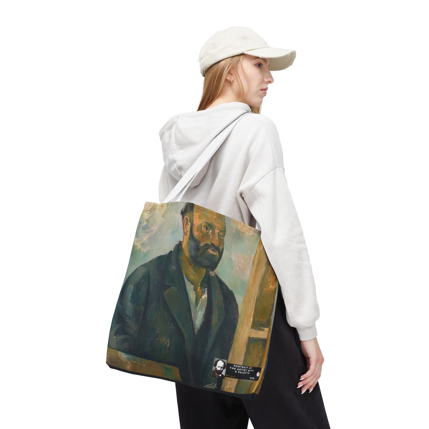 Cézanne, Paul - Portrait of the Artist with a Palette (1890) - Tote Bag