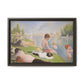 Seurat, Georges - Bathers at Asnières (1884) - Matte Canvas, Framed
