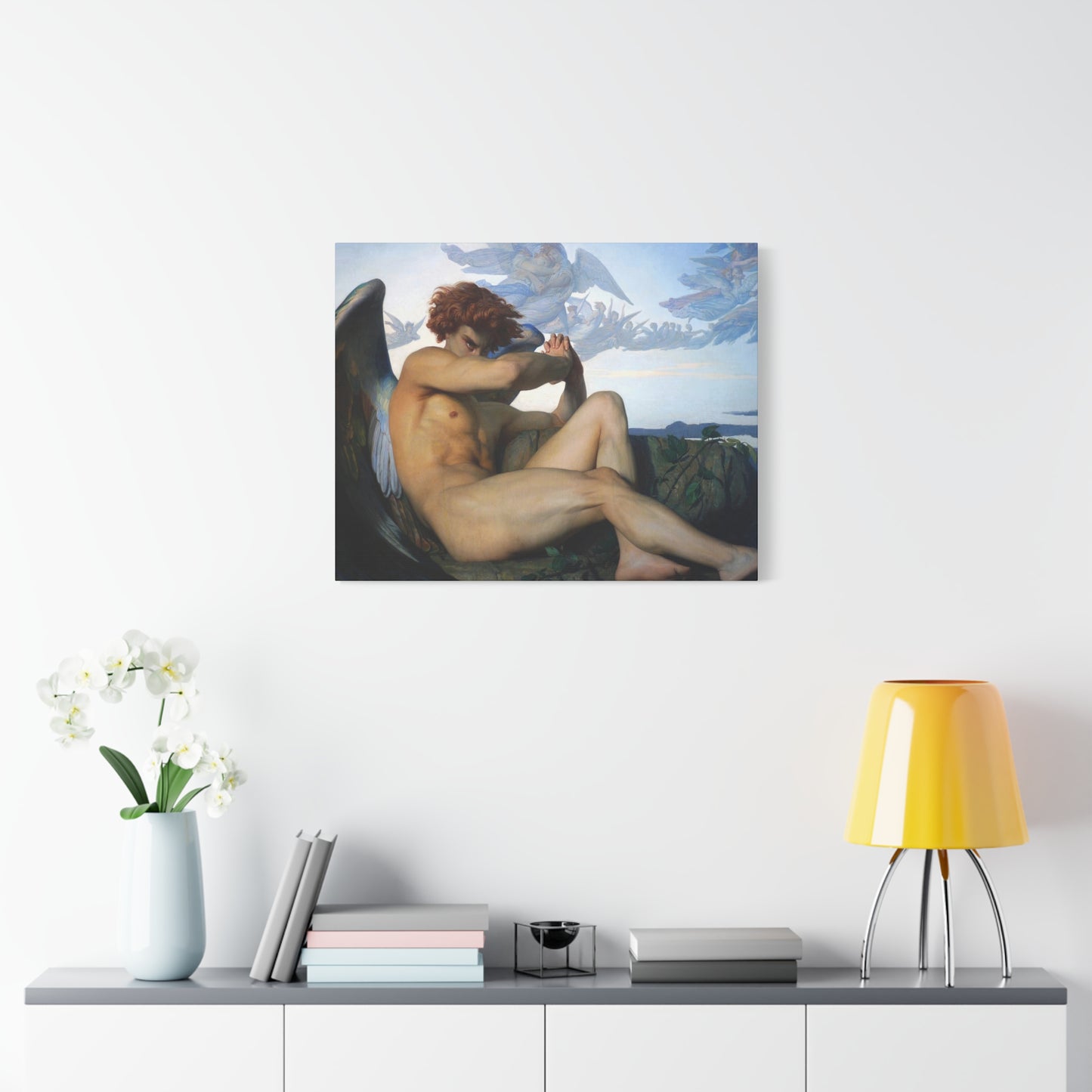 Cabanel, Alexandre - The Fallen Angel (1847) - Canvas Block, unframed