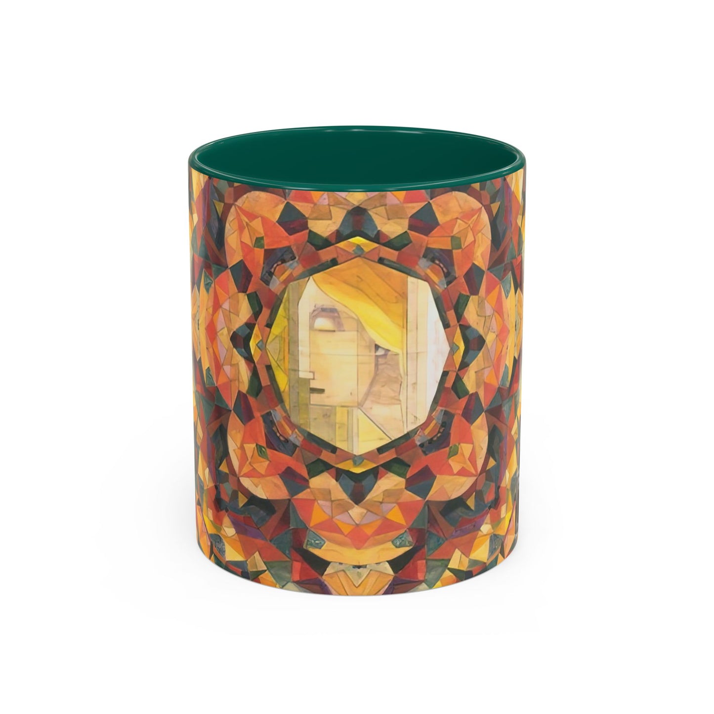 Filiger, Charles - Woman’s Head with Closed Eyes (1893) - Colorful Accent Mugs