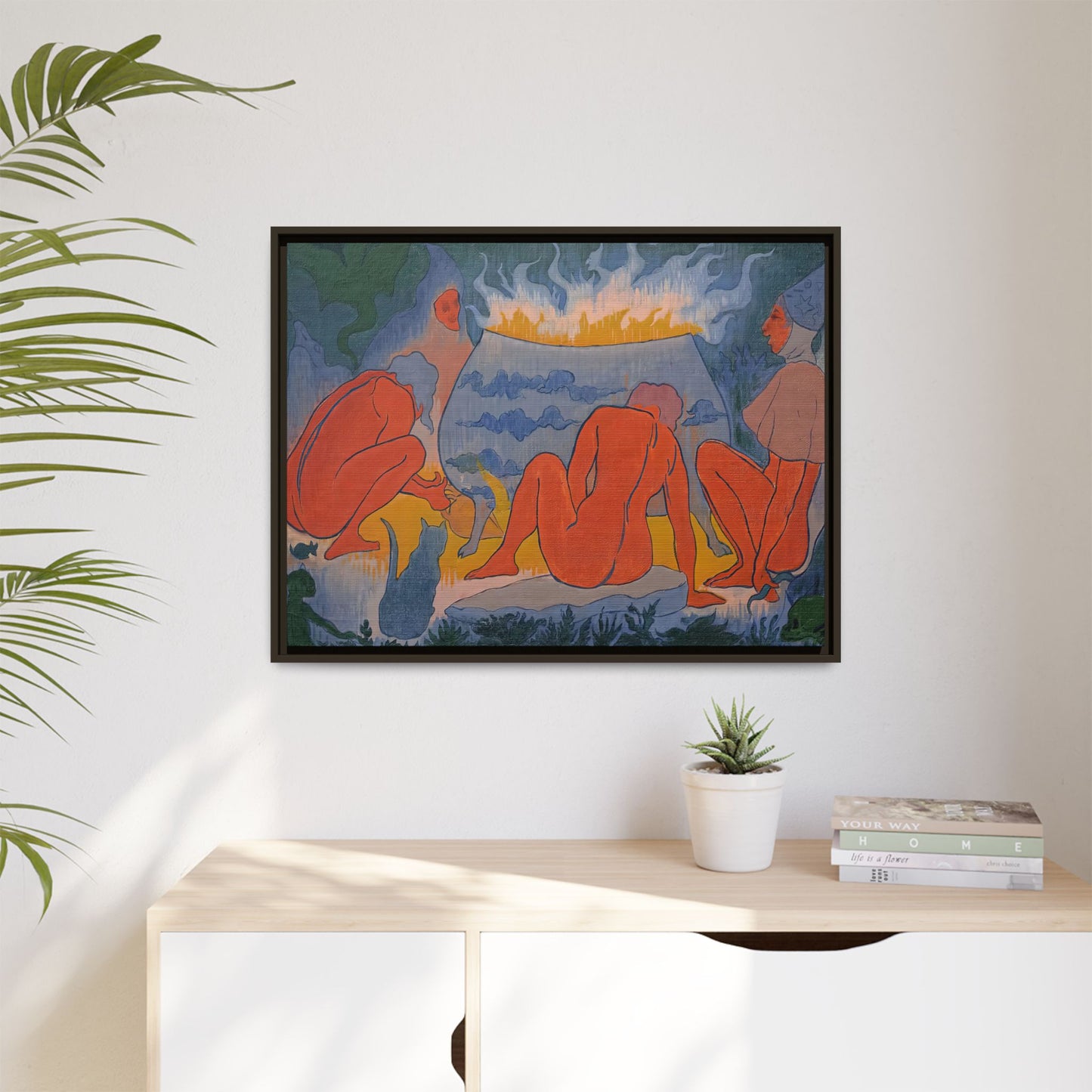 Ranson, Paul - Witches Around the Fire (1891) - Matte Canvas, Framed