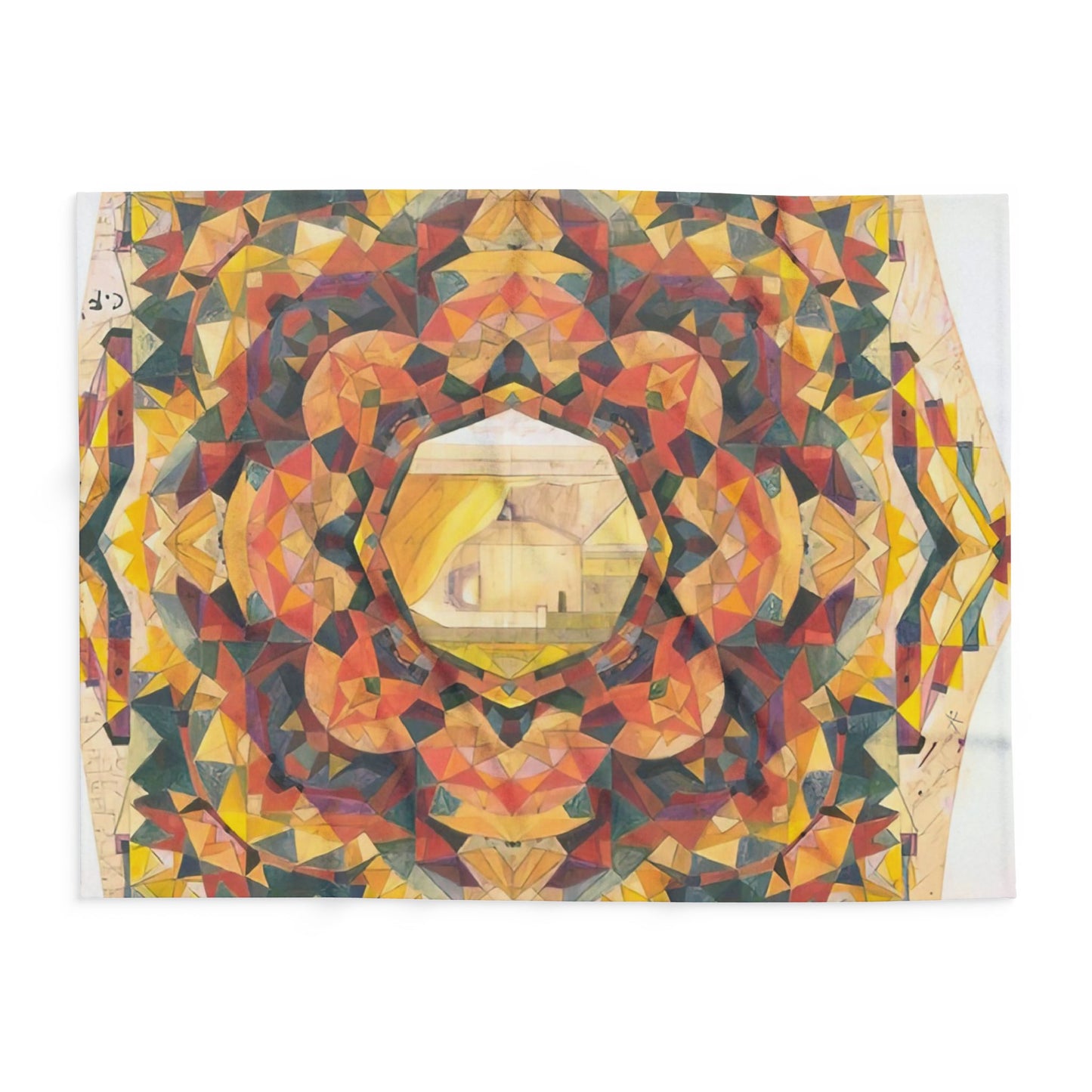 Filiger, Charles - Woman’s Head with Closed Eyes (1893) - Arctic Fleece Blanket