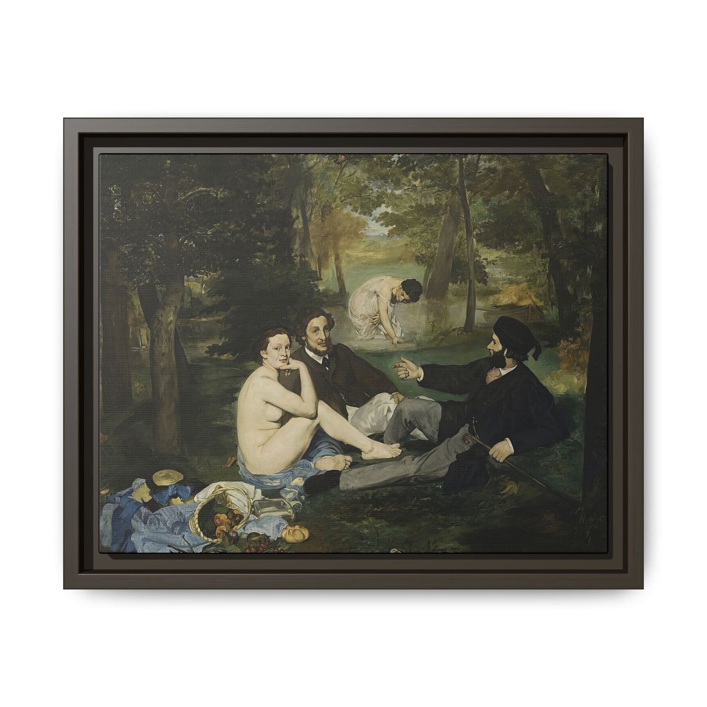 Manet, Édouard - Luncheon on the Grass (1863) - Matte Canvas, Framed