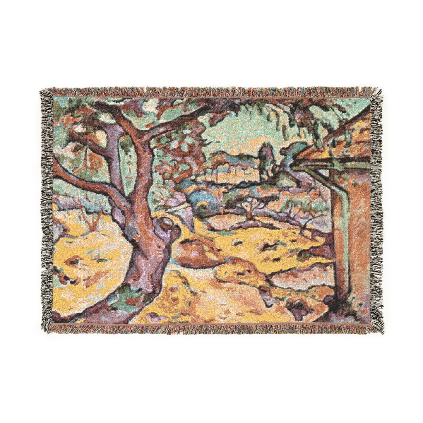 Braque, Georges - Olive Tree near L'Estaque (1906) - Woven Blanket