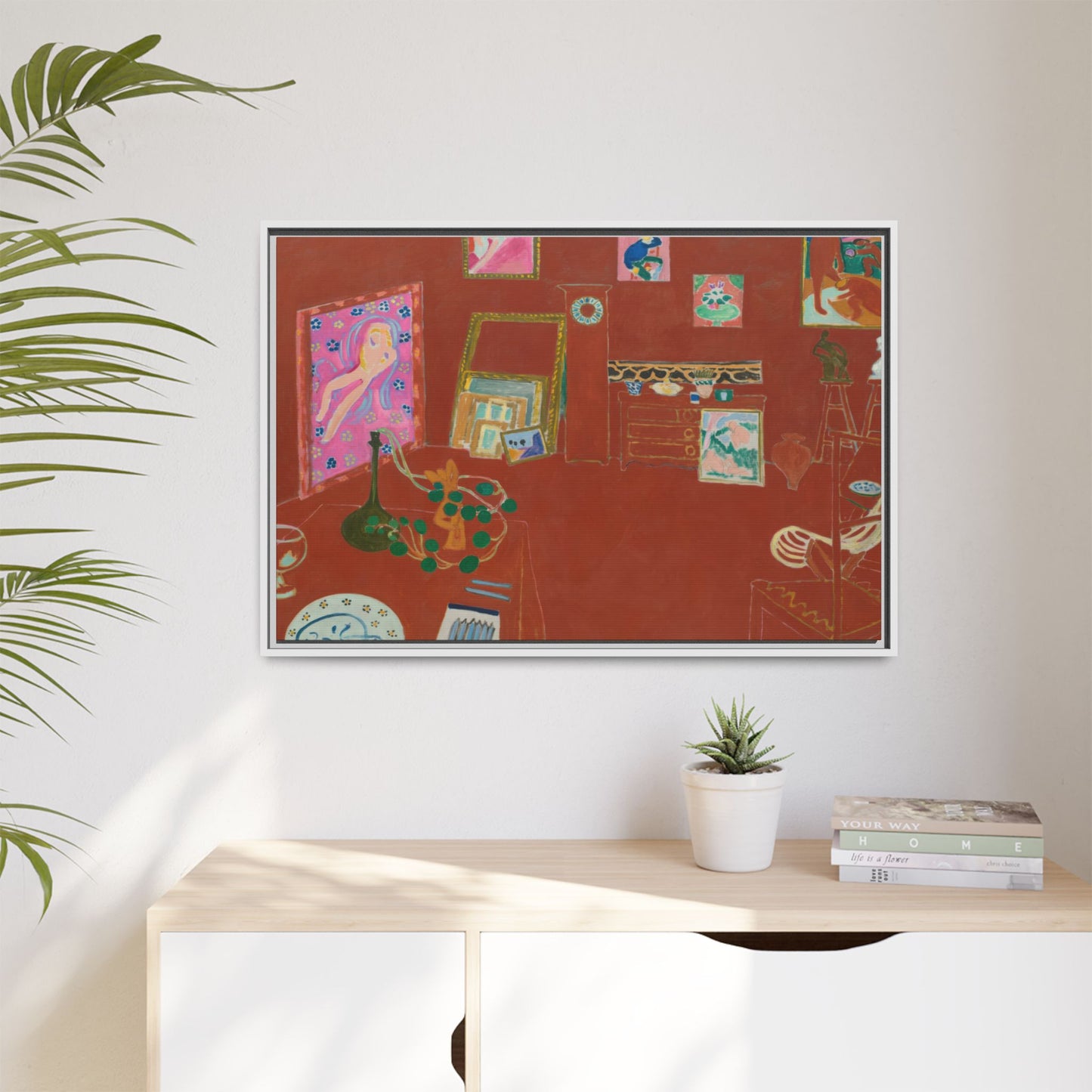 Matisse, Henri - The Red Studio (1911) - Matte Canvas, Framed