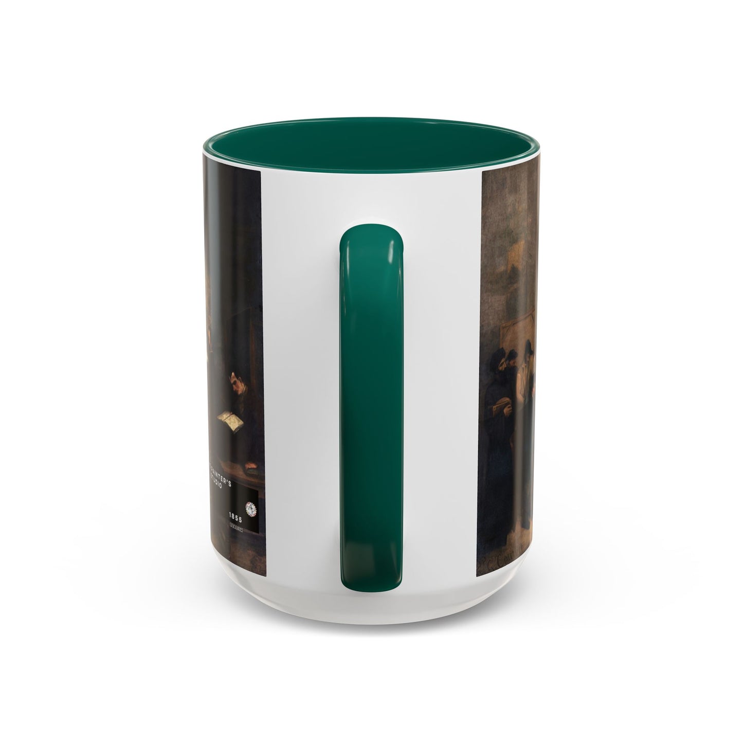Courbet, Gustave - The Painter’s Studio (1855) - Colorful Accent Mugs