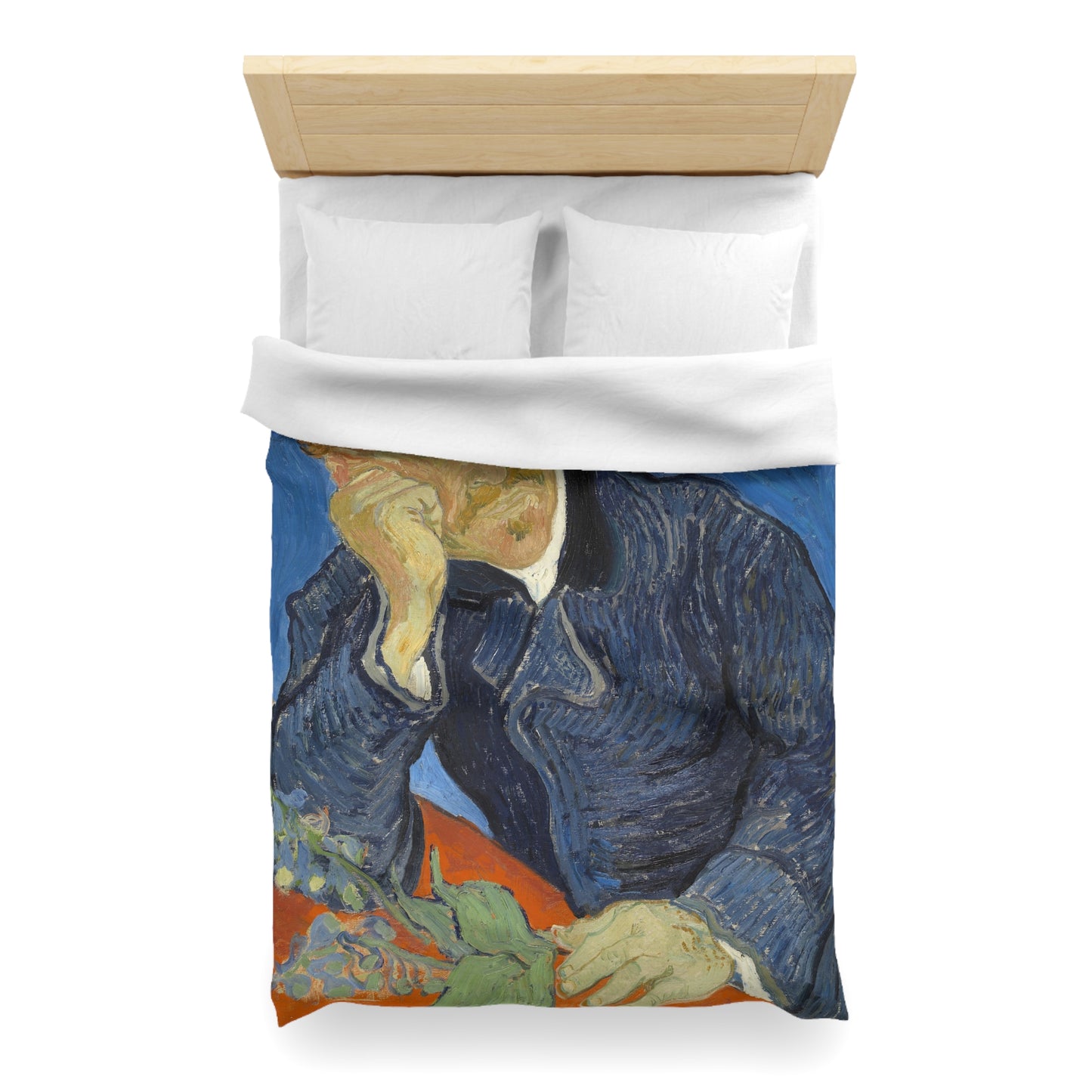 Van Gogh, Vincent - Portrait of Dr. Paul Gachet (1890) - Microfiber Duvet Cover